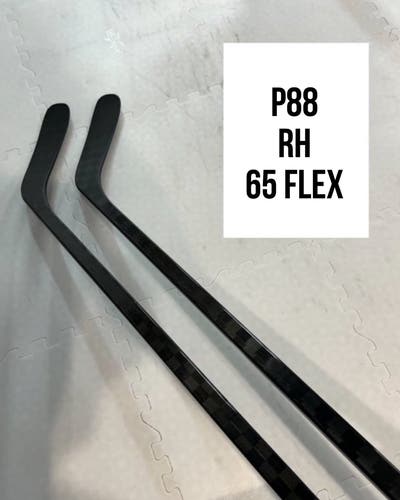 Senior(2)Right P88 65 Flex 63” ProBlackStock™ Unbranded Blackouts Pro Stock Nexus Hockey Sticks