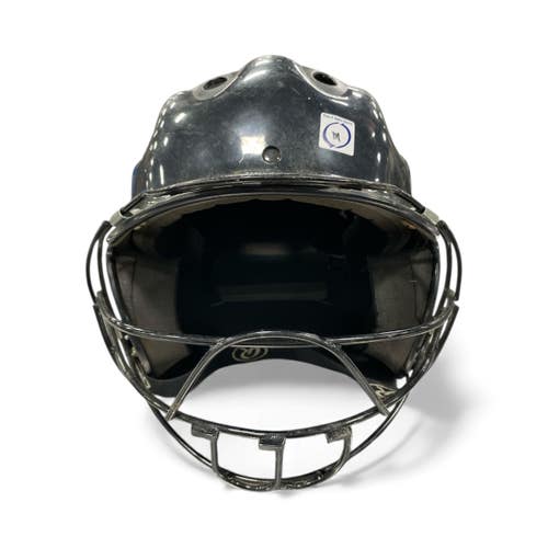 Used Wilson A5250 6 1/8 - 7 1/4 Batting Helmet w/Mask Black MD 11735-S000352275