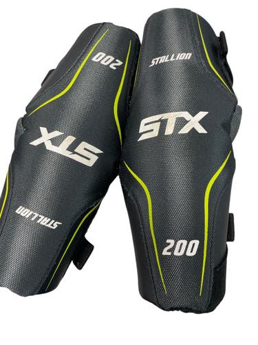 Used STX STALLION 200 Lacrosse Arm Pads/Guards Black MD 11735-S000367663