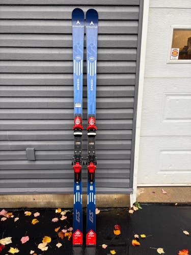 Dynastar GS 188 cm Racing Skis With Bindings Max Din 18 (Used)