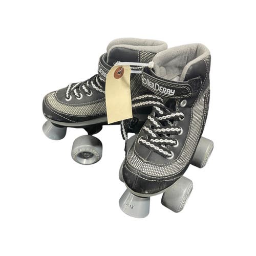 Used FIRESTAR QUAD SKATES Child Roller Quad Skates Black Youth 13.0 11735-S000368376