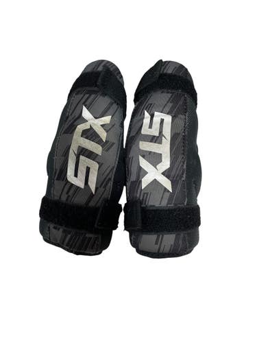 Used STX Lacrosse Arm Pads/Guards Black XS 11735-S000362831