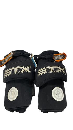 Used STX Lacrosse Arm Pads/Guards Black LG 11735-S000360373