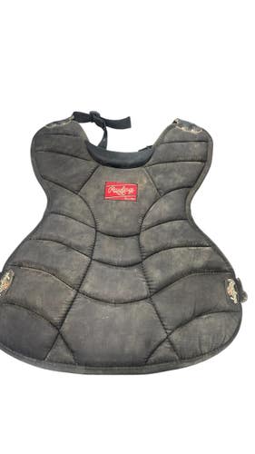 Used Rawlings AGES 9-12 Catchers Chest Protector Black Youth 11735-S000360368