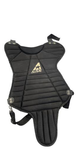 Used All Star CATCHER CHEST PROTECTOR Catchers Chest Protector Black Youth 11735-S000360361