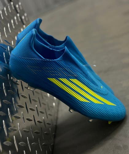 Adidas F50 League Laceless FG MG Blue Soccer cleats men’s size 9.5 JR8985 NEW