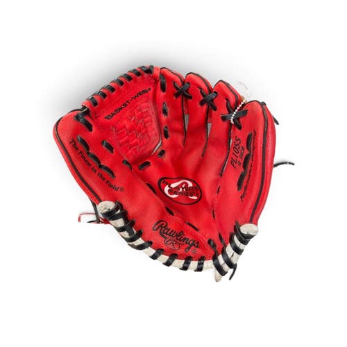 Used Rawlings PL10SS BB/SB Glove RH Throw Red 10" 11735-S000370133