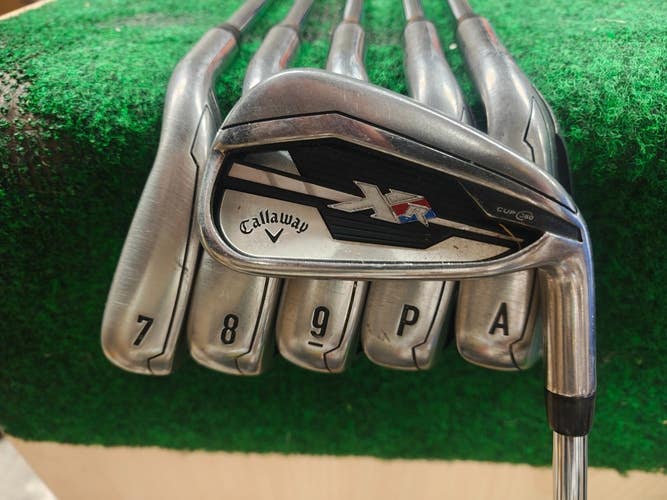 Callaway XR Iron Set 5-PW,AW Speedstep 88 Steel Shaft Stiff Flex No 6 Iron