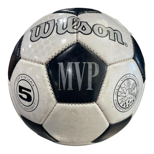 Used Wilson 5 All Size Soccer Ball Smoke And Black 5 11735-S000369085