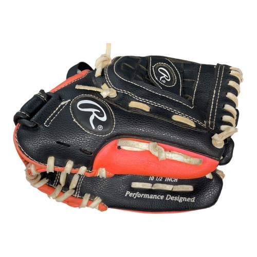 Used Rawlings PL105NO BB/SB Glove RH Throw Black 10 1/2" 11735-S000368710