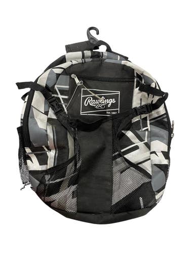 Used Rawlings BACKPACK BB/SB Player Backpack Black And White 11735-S000364925