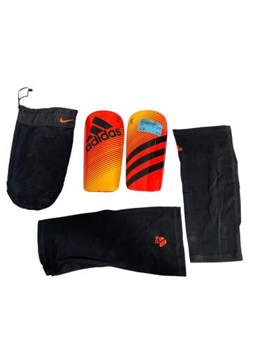Used Adidas Soccer Shin Guards Adult Red MD 11735-S000364743
