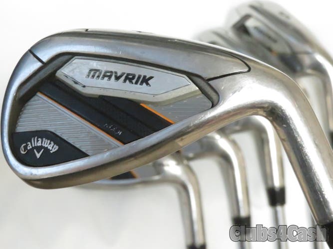 Callaway Mavrik Max Irons True Temper Elevate 95 VSS Stiff Flex 5-P