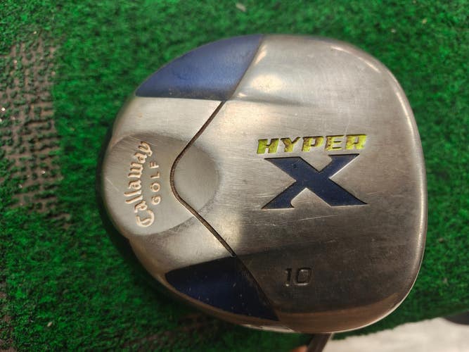 Callaway Hyper X 10 Degree Driver Stiff Flex Fit On Graphite