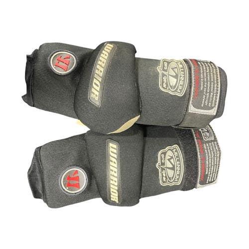 Used Warrior MILLENNIUM Lacrosse Arm Pads/Guards Black LG 11735-S000368445