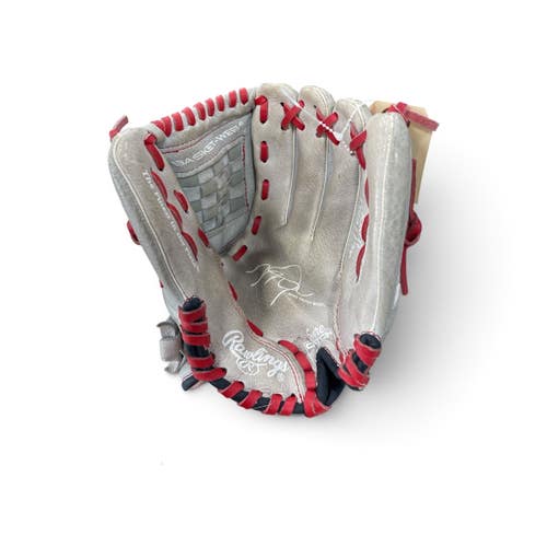 Used Rawlings SC110MT BB/SB Glove RH Throw Silver 11" 11735-S000368857