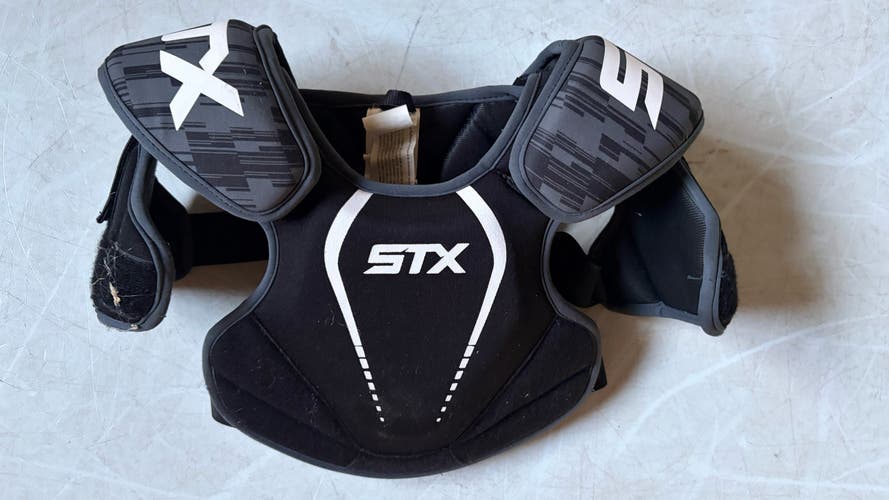 STX Youth XS Lacrosse Shoulder Pads (Black/Gray)