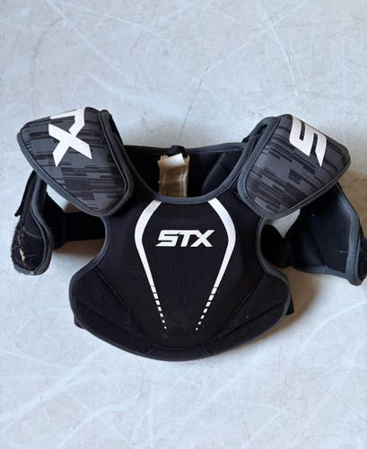 STX Youth XS Lacrosse Shoulder Pads (Black/Gray)