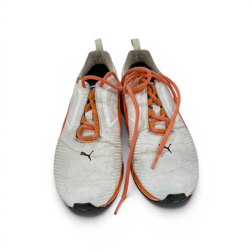 Used Puma Womens Golf Shoes White And Orange Senior 7 11735-S000361472