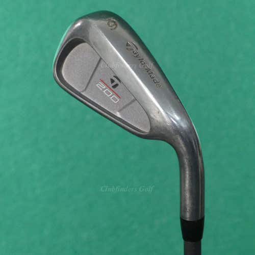 TaylorMade 200 Steel Single 6 Iron Factory Lite R-80 Graphite Regular