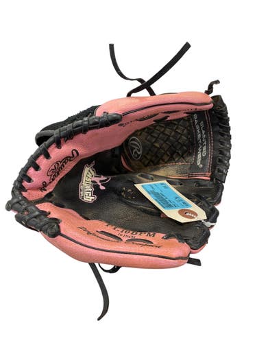 Used Rawlings PL10BPM BB/SB Glove RH Throw Black 10" 11735-S000368286