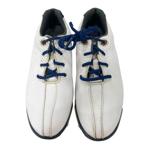 Used Foot Joy Jr Golf Shoes White And Navy Blue Junior 01 11735-S000365914