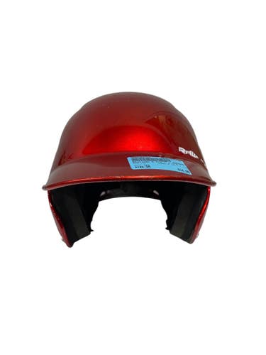 Used Rawlings 6 1/2 - 7 1/2 Batting Helmet No Mask Red SM 11735-S000364732