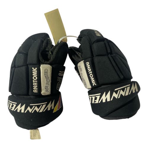 Used WinnWell ANATOMIC Intermediate Hockey Gloves Black 11" 11735-S000363817