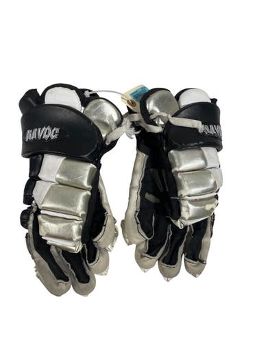 Used Gait GLOVES Lacrosse Gloves Mens White And Black 10" 11735-S000364050
