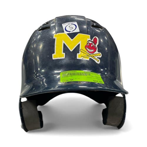 Used RIDDELL Batting Helmet No Mask Navy Blue SM 11735-S000347443