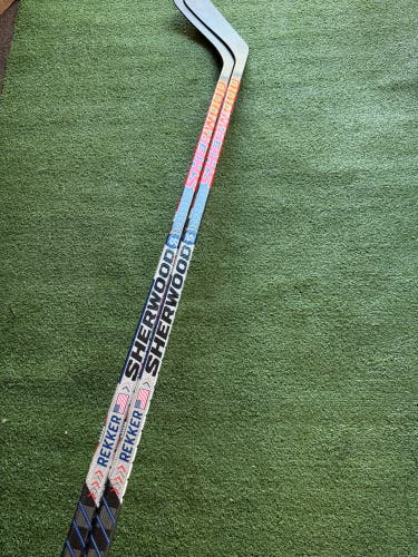 2 PACK | Sher-Wood Rekker Element One Hockey Stick | LH Intermediate 65 Flex Pro Stock