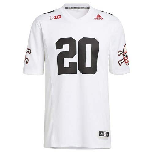 Adidas #20 Strategy Football premier Jersey S/small nebraska corn huskers FT1559