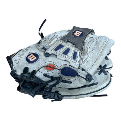 Used Wilson EZ CATCH BB/SB Glove RH Throw Grey 10 1/2" 11735-S000370324
