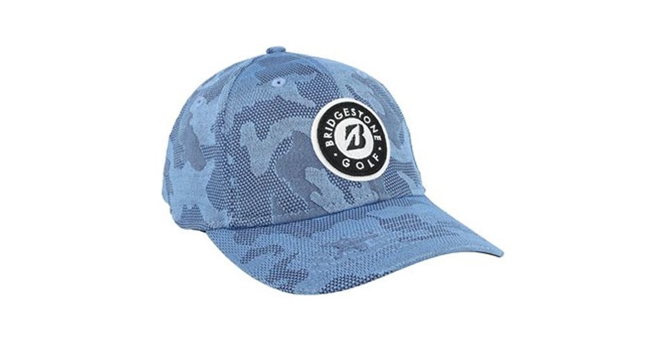 NEW Bridgestone Golf Tonal Camo Blue Adjustable Snapback Golf Hat/Cap