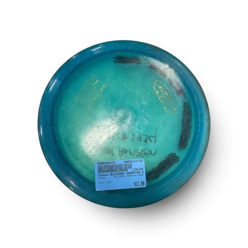 Used Innova BLIZZARD CHAMPION BEAST Disc Golf Driver Teal 11735-S000369372