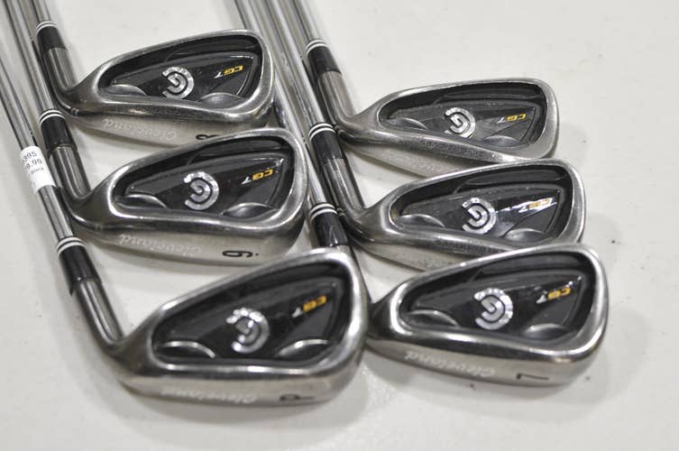 Cleveland CG7 Black 5-PW Iron Set Stiff RH Cleveland Flight Speed Steel #229395