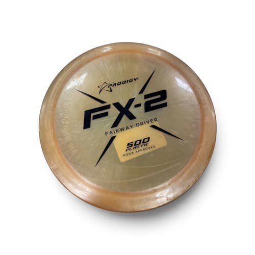 Used Prodigy FX-2 500 PLASTIC Disc Golf Driver Orange 11735-S000369351