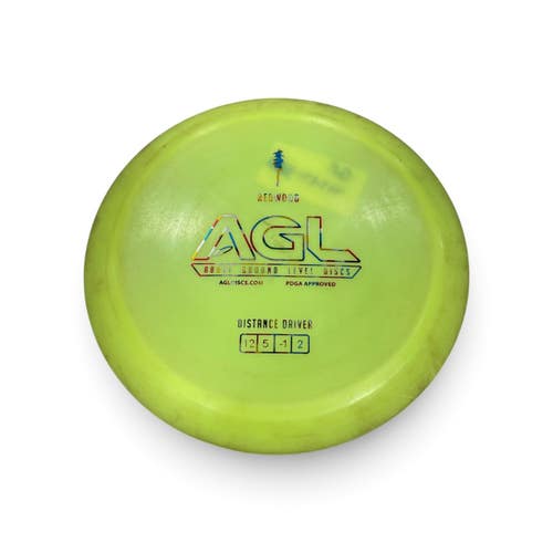 Used AGL REDWOOD Disc Golf Driver Yellow 11735-S000369344