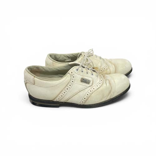 Used Foot Joy Mens Golf Shoes White Senior 9.5 11735-S000365673