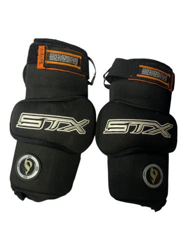 Used STX STX Lacrosse Arm Pads/Guards Black MD 11735-S000366577
