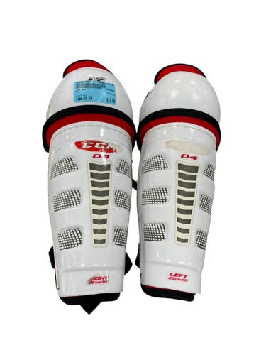 Used CCM 04 Youth Shin Guards Red 10" 11735-S000368260
