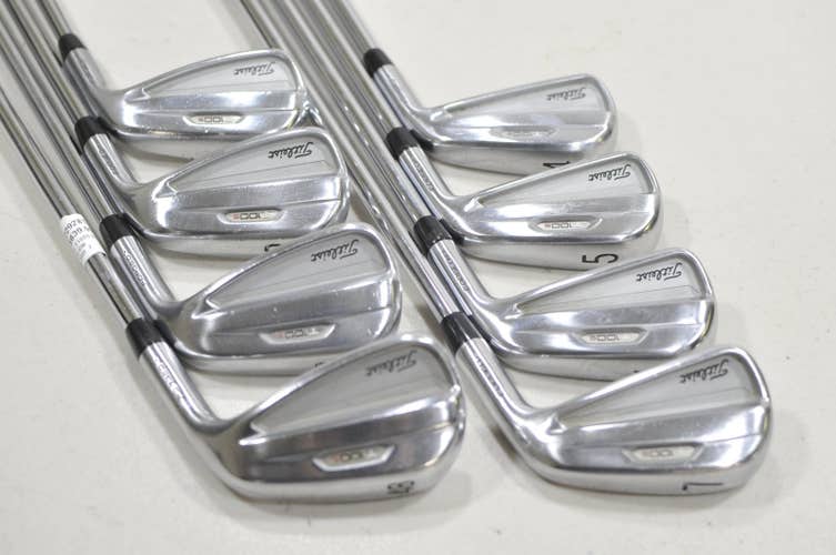 Titleist T100S 2021 4-PW, 48 Iron Set Stiff RH AMT Tour White S300 #229281