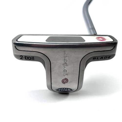 Odyssey White Steel 2-Ball Blade Putter 35" Mens RH