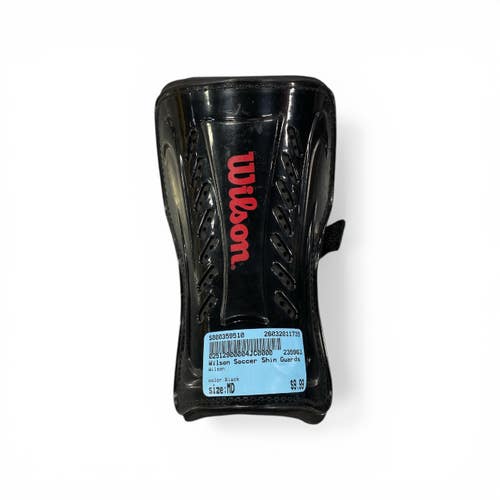 Used Wilson Soccer Shin Guards Youth Black MD 11735-S000359510