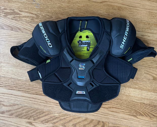 Large Junior Sher-Wood Rekker Morph 1 Shoulder Pads (Used)