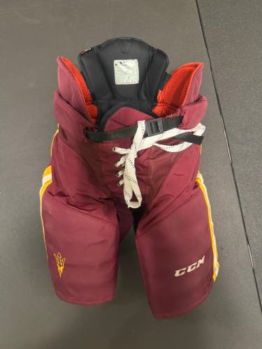 Senior Large (Arizona State Sun Devils ASU CCM HP70 Pro Stock Hockey Pants – Game Worn – NCAA (Used)