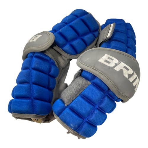 Used Brine ELBOW PADS Lacrosse Arm Pads/Guards Royal Blue MD 11735-S000365720