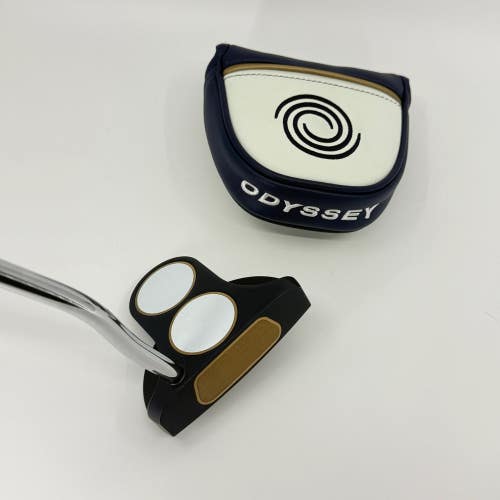Odyssey Ai-ONE Milled 2-Ball T Putter LH Mallet 34 3/8" Headcover Used Steel