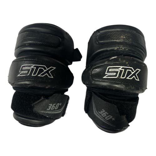 Used STX 360+ Lacrosse Arm Pads/Guards Black SM 11735-S000361694