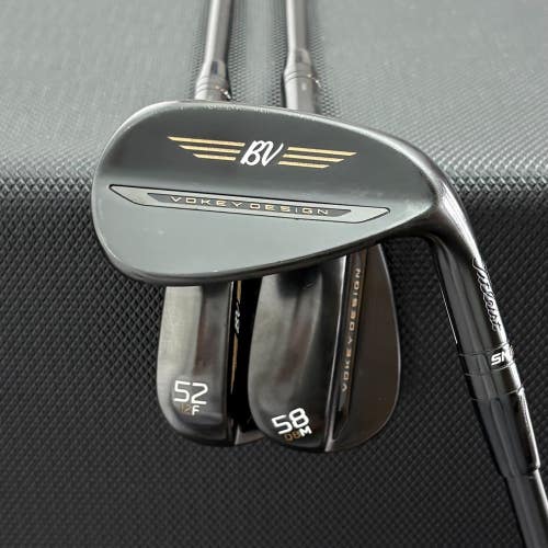 TITLEIST VOKEY SM11 BLACK VAPOR FLIGHT LINES WEDGE SET (48, 52, & 58 DEGREES)